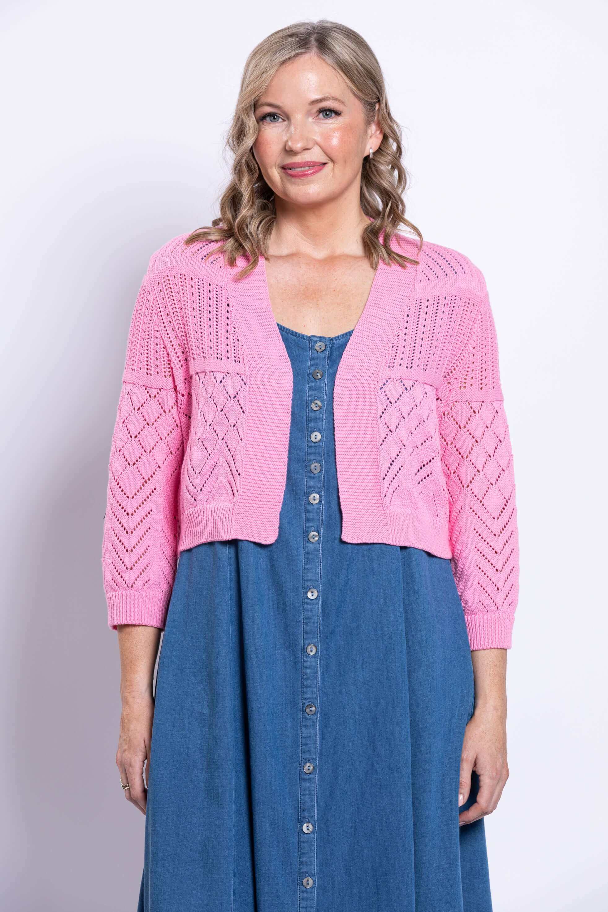 トップス DINER CARDIGAN Aldi Sweater, Pink, Cotton – LTD CAD Retail Blue Sky Clothing Co