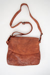 Handbag 098, Cognac, Leather