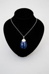 Blue Coral Pendant Necklace - 715