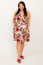 Felicia Dress, Floral Youth, Linen Bamboo