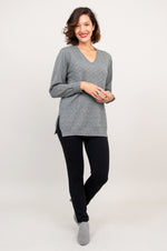 Greta Sweater,  Grey ,  Cotton