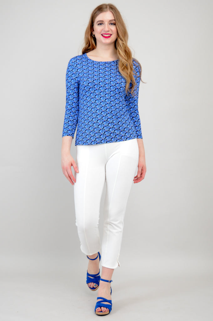 Margorie Top, Ditsy, Bamboo - Final Sale