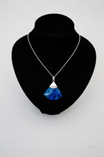 Pava Blue Pendant Necklace - 707