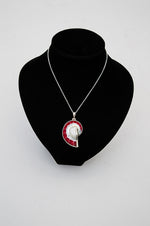 Red Nausilus Shell Pendant Necklace - 165