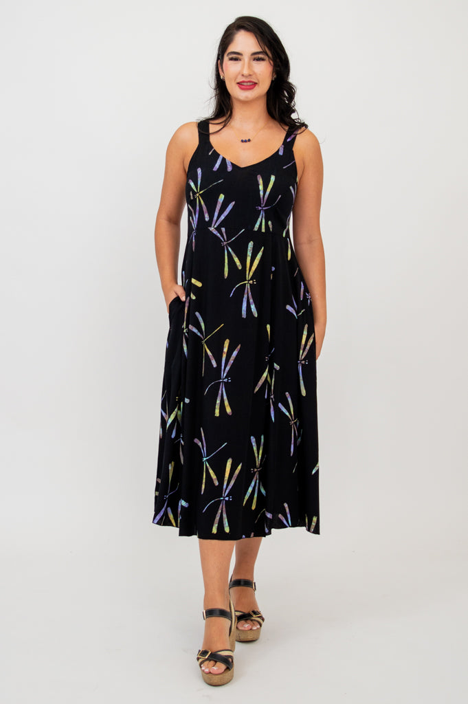 Shauna Dress, Abalone Dragonfly