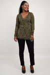 Suzanne Long Sleeve Top, Jungle, Bamboo