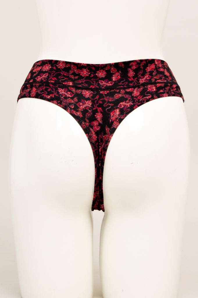 La Thong-Underwear-Red-Bamboo-Sustainable Women's Fairtrade Clothes – House  of Bamboo
