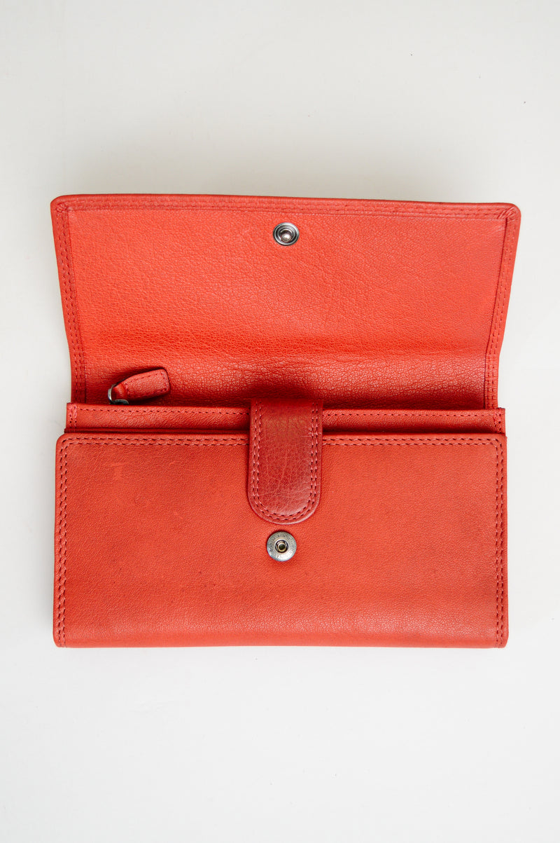 Adrian Klis 105 Ladies Wallet, Red, Leather