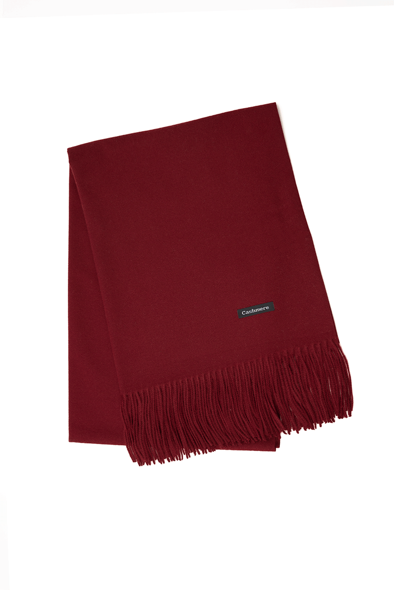Maroon best sale cashmere scarf