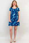 Charlene Dress, Indigo Dream, Linen Bamboo - Final Sale