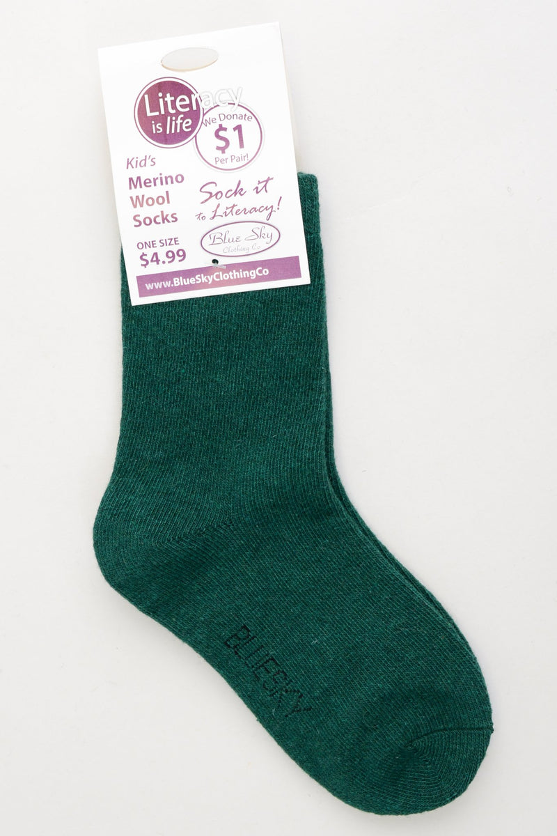 Little Ones' Merino Wool Socks for Literacy