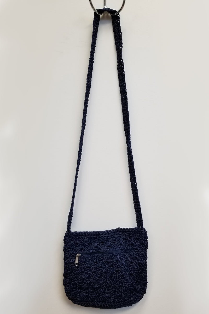Crochet Bag Medium, Indigo - Blue Sky Clothing Co
