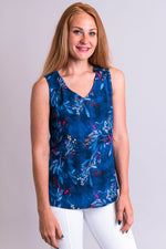 Hannah Tank, Violetta, Linen Bamboo - Blue Sky Clothing Co