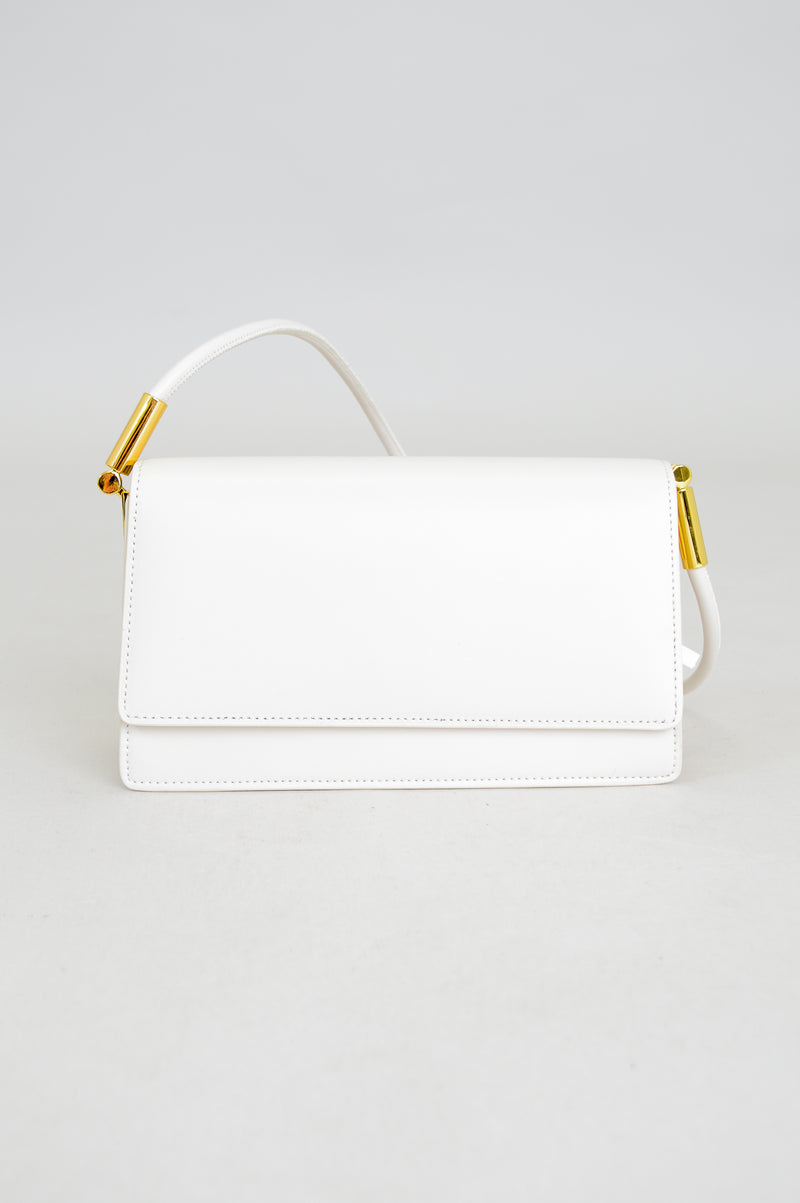 Lina Bag, White, Leather