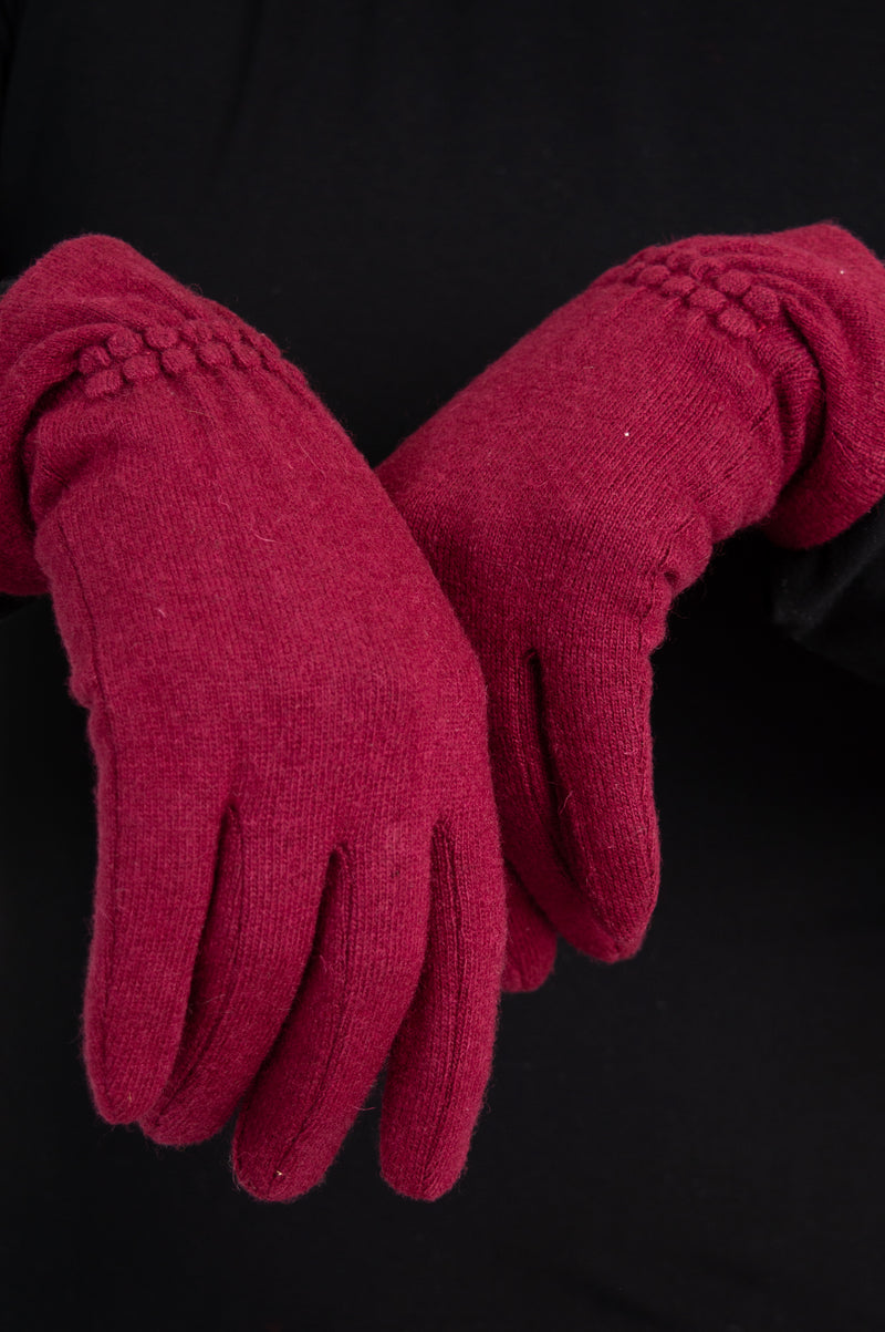Wool Gloves, Burgundy – Blue Sky Clothing Co Ltd