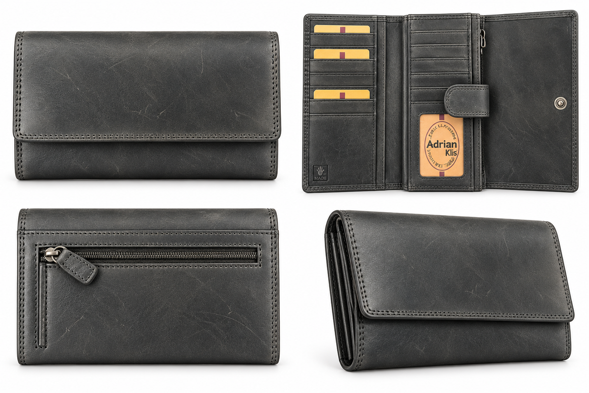 Adrian Klis 105, Ladies Wallet - Dark Green