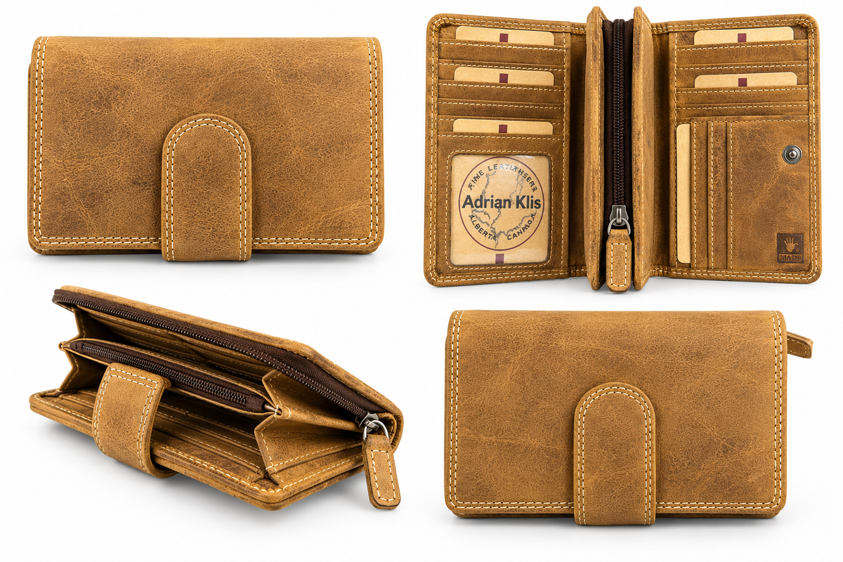 Portefeuille Adrian Klis 256, cuir