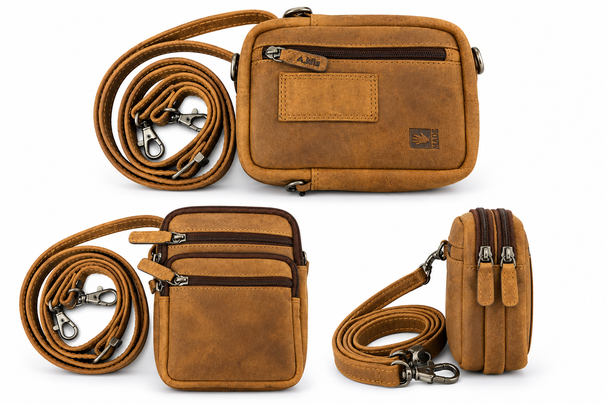 Adrian Klis 2927 Sac à bandoulière petit, Cuir