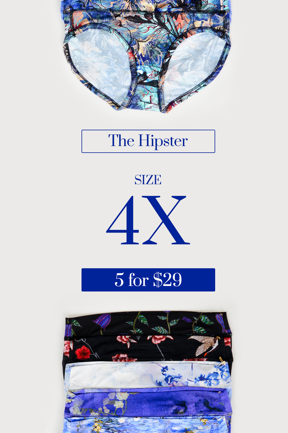 La culotte hipster assortie - Taille : 4XL