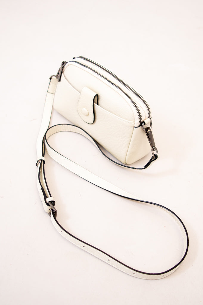 Emma Bag 88160, White, Leather