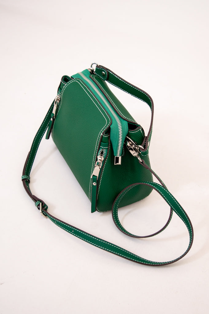 Selena Bag 99126, Green, Leather
