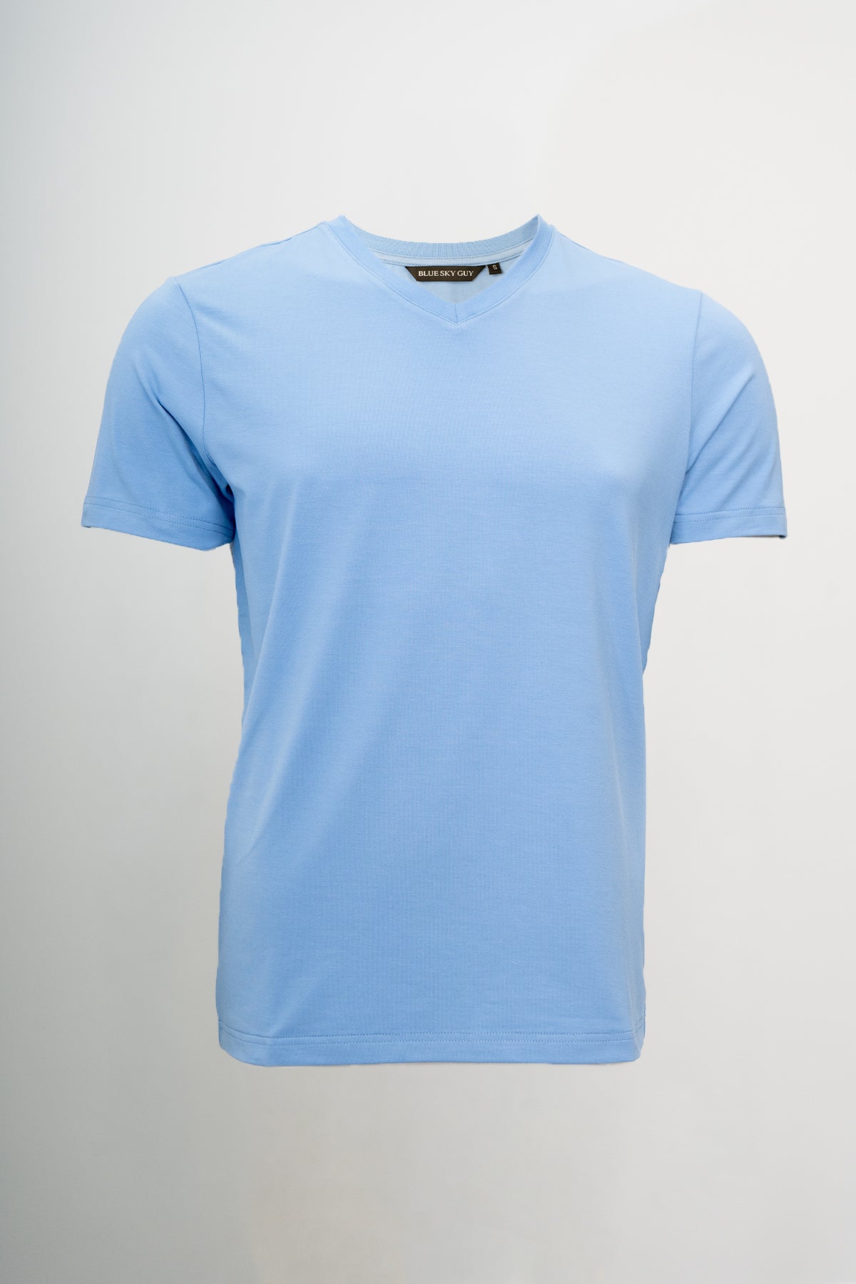 Adam Short Sleeve Shirt, Baby Blue, Bamboo