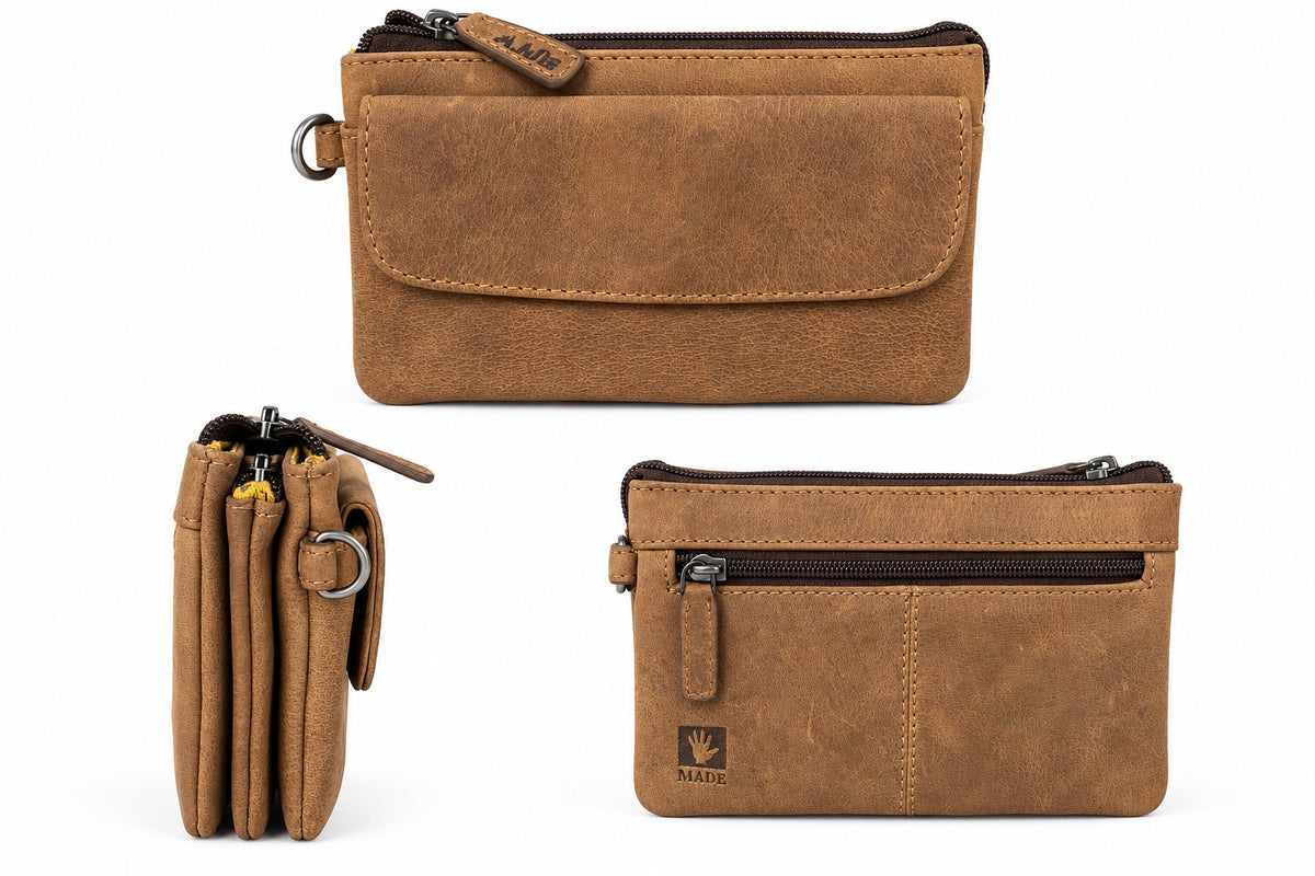 Adrian Klis 2413 Small Purse, Buffalo Leather