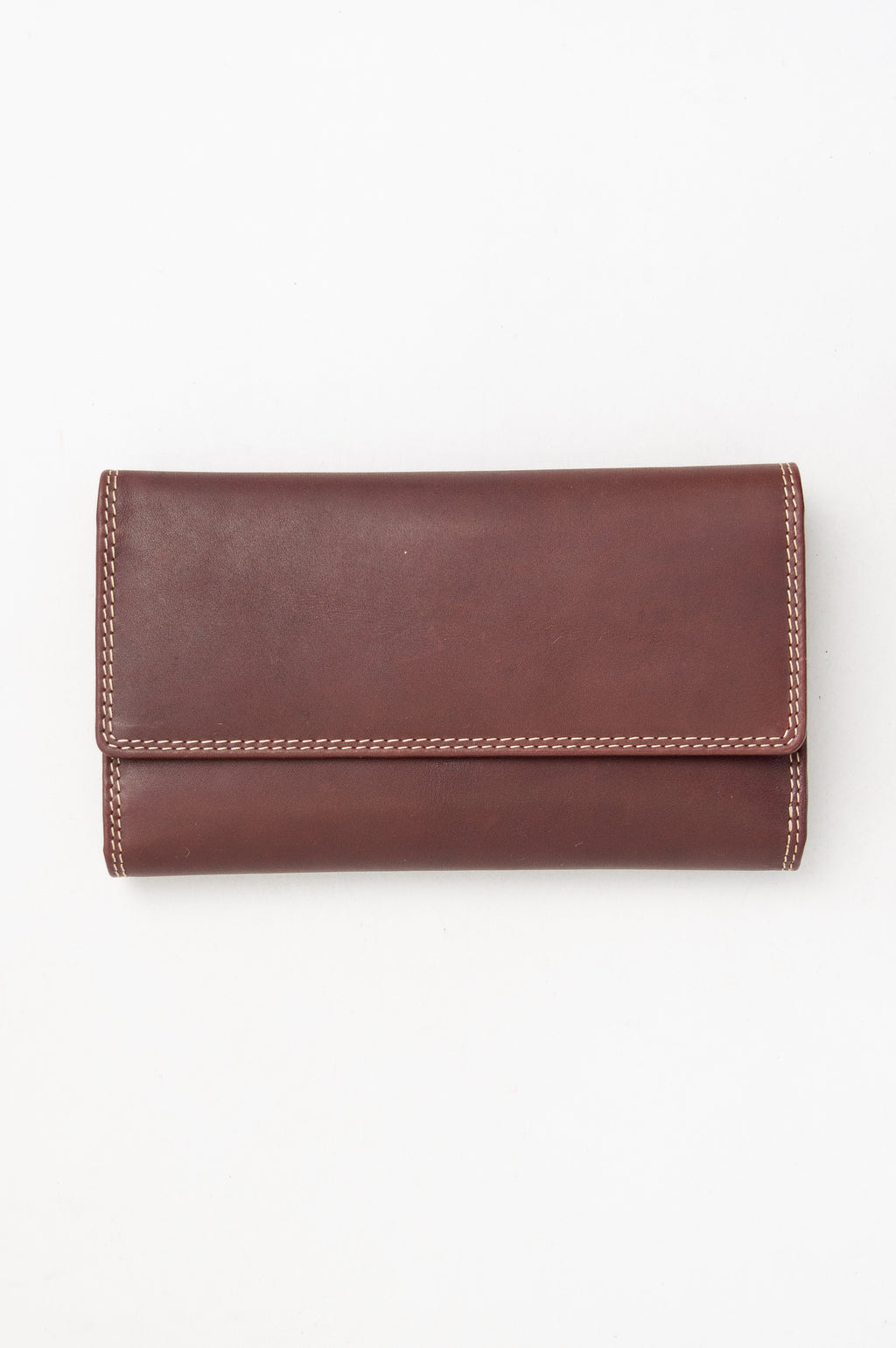 Brown leather wallet clearance womens