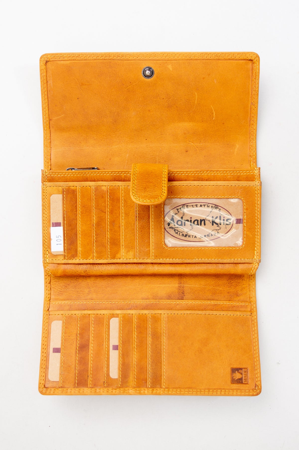 Adrian Klis 105 Ladies Wallet, Oker, Leather