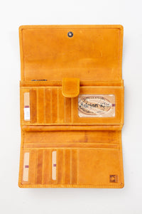 Adrian Klis 105 Ladies Wallet, Oker, Leather