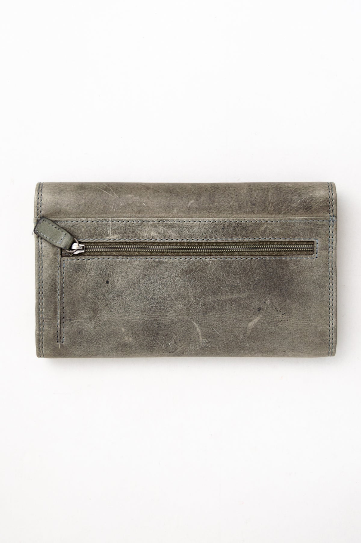 Adrian Klis 105 Ladies Wallet, Olive Green, Leather