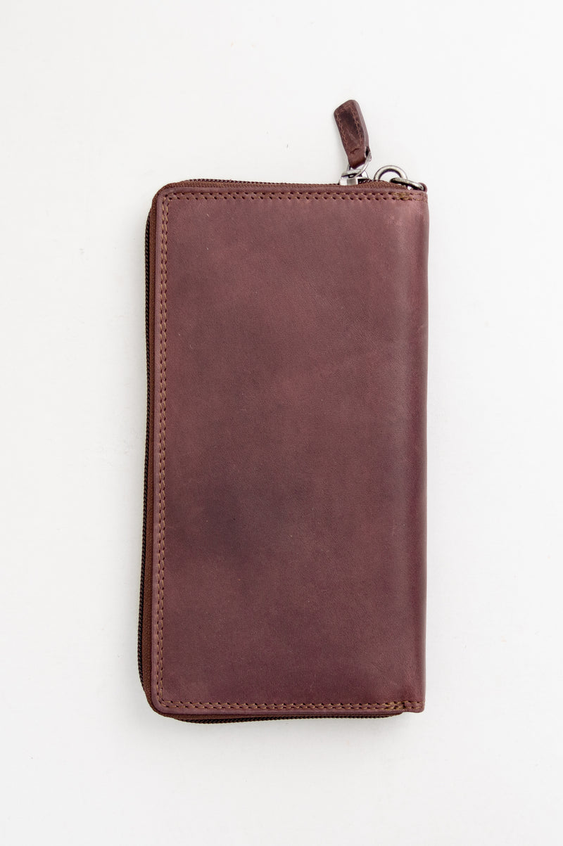 Adrian Klis 195 Wallet, Brown, Buffalo Leather