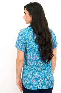 Aida S/S Top, Aquamarine