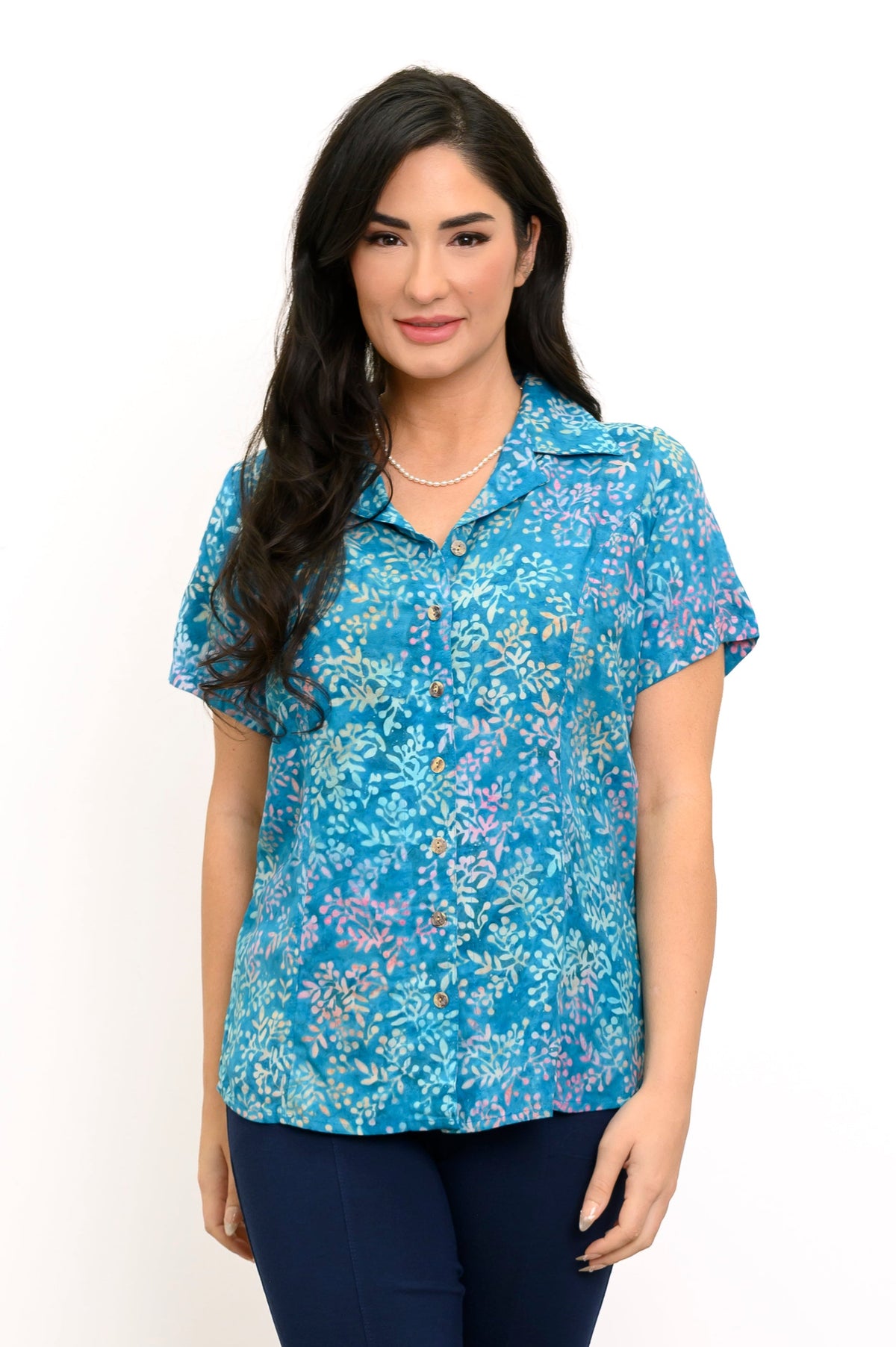 Aida S/S Top, Aquamarine