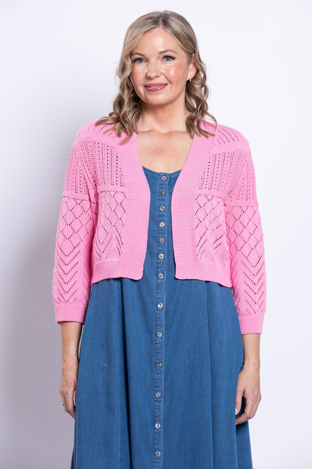 Aldi Sweater, Pink, Cotton
