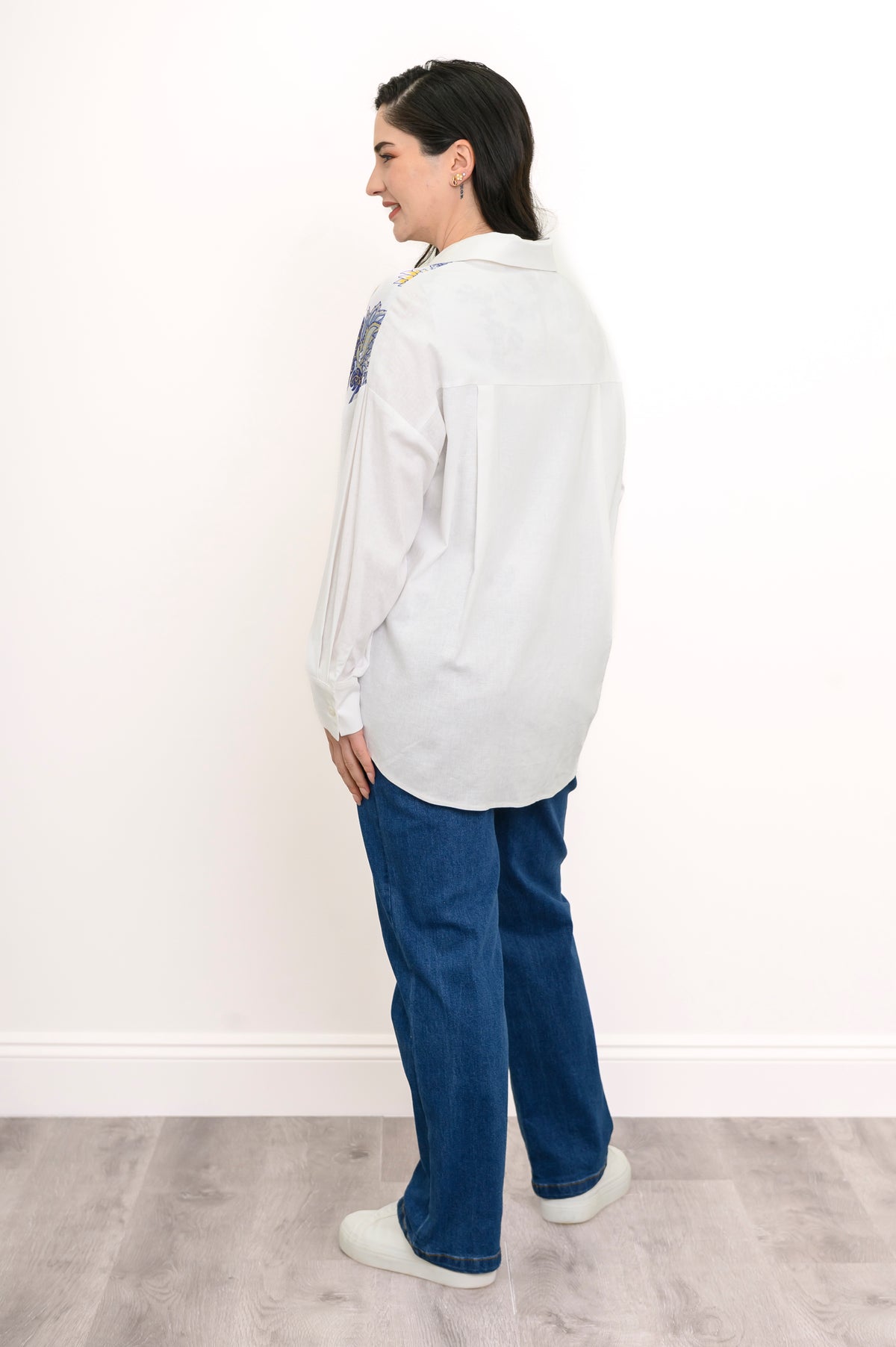 Alex Blouse, Sun Lace, Linen Viscose