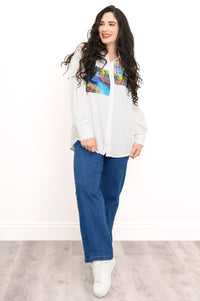 Alex Blouse, Venice, Linen Viscose