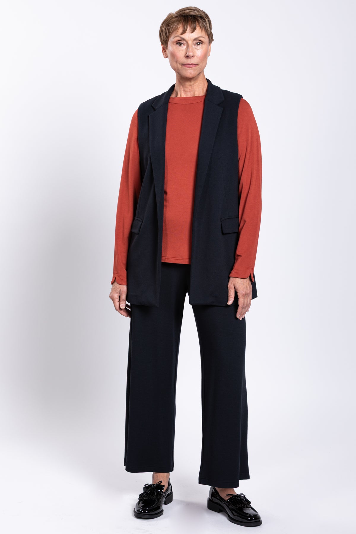 Ana Vest, Black, Modal