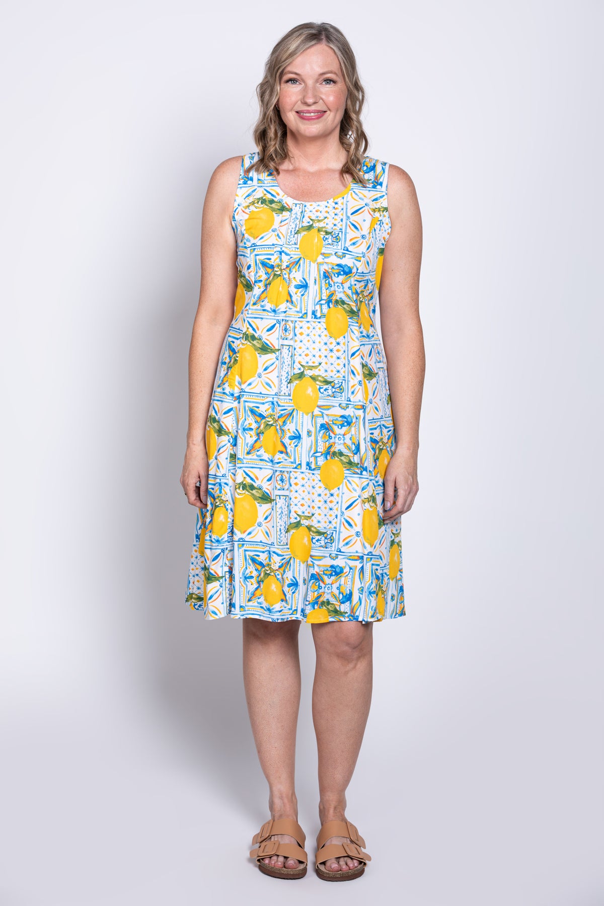 Arden Dress, Coastal Gold