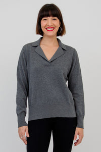 Astrid Sweater, Grey, Cotton