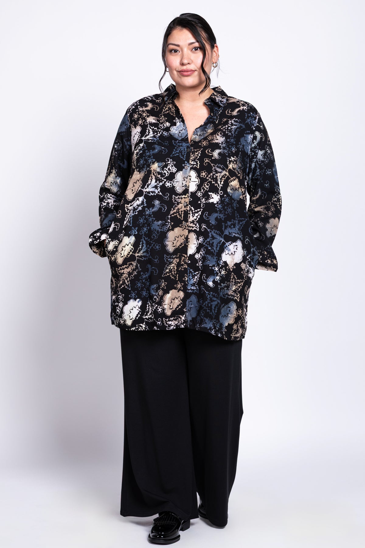 Asus Blouse, Black Wind