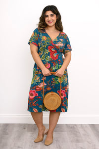 Aurora Dress, Teal Fantasy, Bamboo