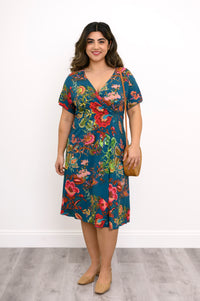 Aurora Dress, Teal Fantasy, Bamboo