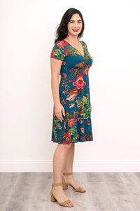 Aurora Dress, Teal Fantasy, Bamboo