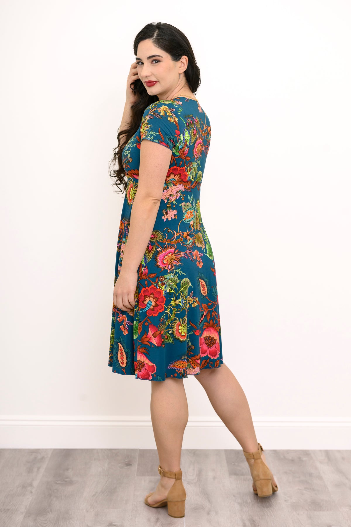 Aurora Dress, Teal Fantasy, Bamboo