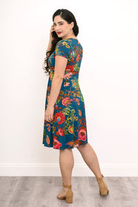 Aurora Dress, Teal Fantasy, Bamboo