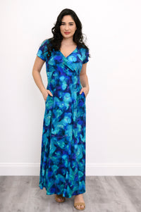 Aurora Maxi Dress, Ocean Reef, Bamboo