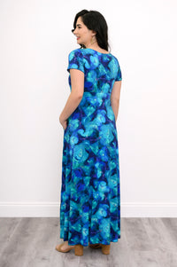 Aurora Maxi Dress, Ocean Reef, Bamboo