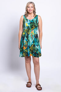 Ava Dress, Greenroom, Linen Bamboo