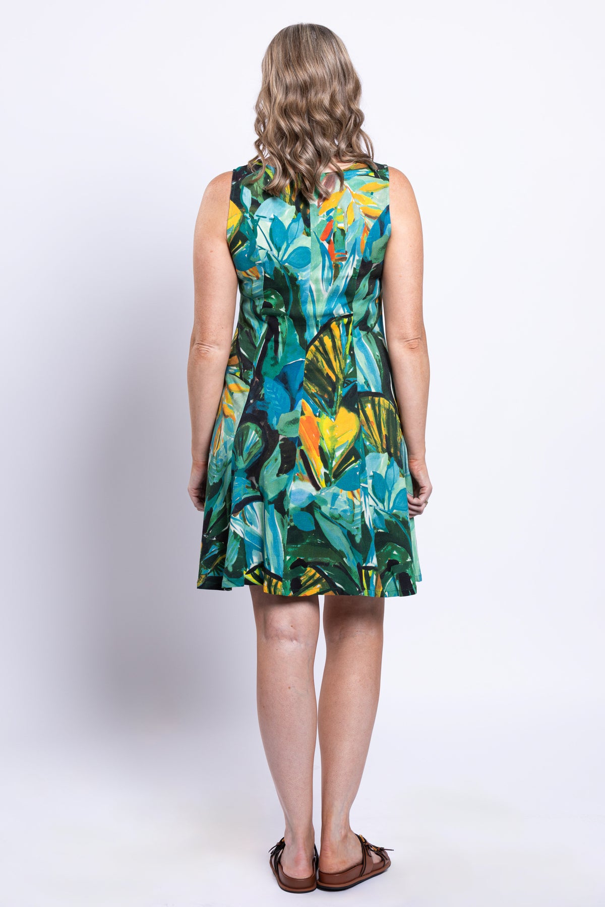 Ava Dress, Greenroom, Linen Bamboo